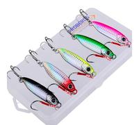 HUIOP Fishing Lure Set 5 Pieces Artificial Fishing Lure Set for Trolling in the Open Sea Artificial Bait Kit for Fishing with Simulated Fishing Lures, Fishing Bait Set