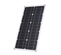 HUIOP Flexible Solar Panel,50W D C 9V/18V Flexible Solar Panel with 50A L-ED Display Controller Kit Set with USB/Type C Interface & Car C-harger 10/20/30/40/50A Solar C-harge Controller IP65 Water