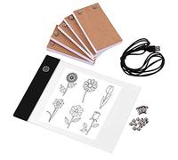 HUIOP Flipbook Kit,Portable Flip Book Kit with Light Pad Tablet LED Light Box 3 Level Brightness Control 300 Sheets Flipbook Paper with Binding Screws