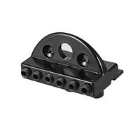 HUIOP Guitar String Locking Nut, 6-string Headless Electric Guitar String Locking Nut Set with 2 Wrench 2 Screw Black
