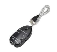 HUIOP Guitar to USB Interface Link Cable Adapter Audio Connector Recorder for PC/Computer
