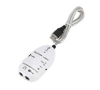 HUIOP Guitar to USB Interface Link Cable Adapter Audio Connector Recorder for PC/Computer