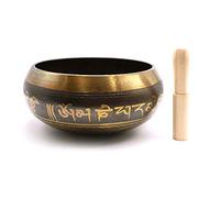 HUIOP Handmade Buddha Ritual Musical Therapy Copper Chime Tibetan Singing Bowls,Tibetan Singing Bowls