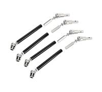 HUIOP High-Precision RC CVD Drive Shaft for 1/10 Racing Model, 4 Pack Steel Parts for Enhanced Driving Force (Black)