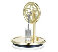 HUIOP Hot Air Stirling Engine,Low Temperature Stirling Engine Assembled Educational Steam Heat Model for Classroom Teaching Experiment Alloy Parts Efficient and Quiet Gift for Physics and Science