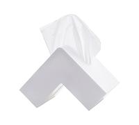 HUIOP HUIOP Double Sided Extractable Face Heart Shaped Tissue Box, Plastic Tissue Box Holder with Bookcase Function, Nordic Style Storage for Family, Neighbors (White)