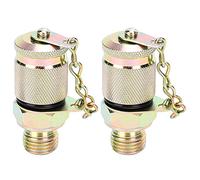 HUIOP Hydraulic Test Adapter 2Pcs High Pressure Hose Fitting Measuring Point Coupling Tool, Can Be Joined Under System Pressure, and the Connection Before the Steel Ball (Carbon Steel, Plastic,