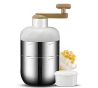 HUIOP Ice Breaker,Crank Ice Crusher Snow Cone Machine Portable Manual Crushed Ice Machine with Free Ice Making Mould for Snow/Slush/Ice Cone