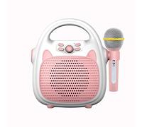 HUIOP Karaoke Machine Rechargeable Portable Karaoke Speaker with Microphone BT/Memory Card/USB Connectivity Lights for Boys Girls,karaoke machine,Speaker