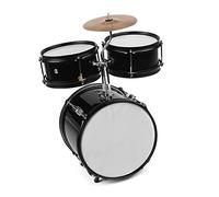 HUIOP Kids Children Junior Beginners 3-Piece Drum Set Drums Kit Percussion Musical Instrument with Cymbal Drumsticks Adjustable Stool,kids drum set