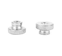 HUIOP Knurled, Carbon Steel Thumb Nut M3 M4 M5 M6 M8 M10 Plated Hand Tighten Nuts, 100%, Different Sizes for Choice, Sturdy, Anti, 10pcs/5pcs/2pcs/1pcs with Pack of Nuts (M6（5pcs）)