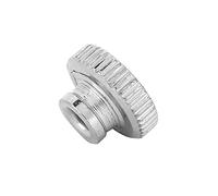 HUIOP Knurled, Carbon Steel Thumb Nut M3 M4 M5 M6 M8 M10 Plated Hand Tighten Nuts, 100%, Different Sizes for Choice, Sturdy, Anti, 10pcs/5pcs/2pcs/1pcs with Pack of Nuts (M3（10pcs）)