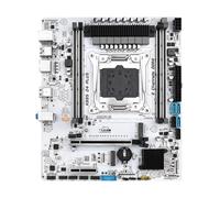 HUIOP LGA 2011-3 V3/V4 Xeon Desktop MATX Motherboard PCI-E 3.0 X16 Home Office Gaming Motherboard 4*DDR4 128GB SATA3.0 Gigabit Ethernet 4*USB3.0 WIFI M.2 NVME NGFF,LGA 2011-3