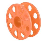 HUIOP Lightweight Plastic Diving Finger Spool Reel, Convenient Hanging Double Hooks, Great Gear Equipment for Cave Diving, Tech Diving and Various Diving Applications, Easy to Use, Anti (Orange)