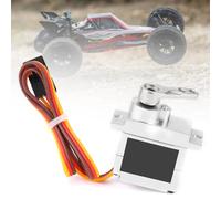 HUIOP Metal Servo Steering Engine for WPL B1 B14 B16 B24 C14 C24 B36 RC Truck, Durable Servo for RC Car, 4WD Crawler, 6kg Torque, 0.07sec Speed Car Accessory (Silver)