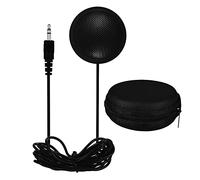 HUIOP microphone Desk Omni-directional Microphone with 3.5mm Jack for Desk Computer Recorder Pen Portable High Sensitivity Mic Cable Length 2m for Video Conference Meeting Internet Webcast
