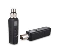 HUIOP Microphone Wired to Wireless Xlr Transmitter and Receiver UHF Wireless Mic System for Audio Mixer Speaker Amplifier Automatic Frequency Synchronization Upon Startup Dual Mode Switching Between 4