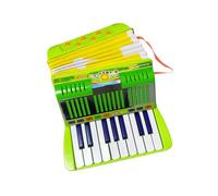 HUIOP Mini 17-key 6-bass Accordion ABS Material with Buckle Musical Instrument for Beginners Christmas Gift Lightweight Button Accordion Hand-eye Coordination Stage Performance
