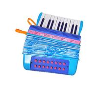 HUIOP Mini Accordion 20 Keys 16 Bass ABS Material with Buckle Light Button Accordion Hand Eye Coordination Stage Performance Musical Instrument for Beginners Christmas Gift Accordion
