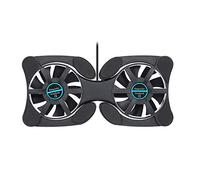 HUIOP Mini Portable Folding Foldable USB Dual Fan Cooler Cooling Pad for PC Laptop Notebook 7,Laptop Cooler
