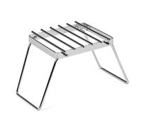 HUIOP Multifunctional Folding Campfire Grill Portable Stainless Steel Camping Grill Grate Gas Stove Stand,Camp Pot Stand