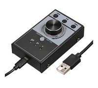 HUIOP Multimedia USB Computer Volume Control Controller Multimedia USB Controller Knob PC Computer Speaker Audio Adjuster Volume Controller One-Click Mute 3 Volume Control Modes Plug and Play Compatib