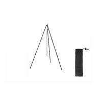 HUIOP Outdoor Campfire Tripod Bonfire Stand Detachable Aluminum Alloy Hanging Pot Holder Folding Stand for Camping Picnic BBQ,Hanging Pot Holder Made of