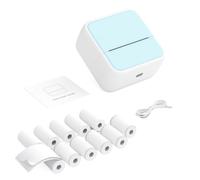 HUIOP Photo Printer,Mini Pocket Printer Portable Thermal Instant Photo Printing Label Maker Machine BT Wireless Connect Compatible with Android/iOS APP Support Receipt Label Memo Sticker Notes
