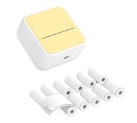 HUIOP Photo Printer,Mini Pocket Printer Portable Thermal Instant Photo Printing Label Maker Machine BT Wireless Connect Compatible with Android/iOS APP Support Receipt Label Memo Sticker Notes