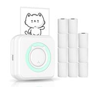 HUIOP Photo Printer,Photo Printer Multifunction Portable Printer Wireless Instant Mini Printer Support BT Connection for Smartphone with 11 Paper Rolls 57mm Compatible with iOS Android
