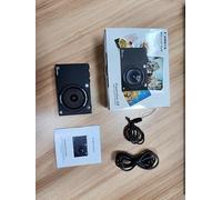 HUIOP Portable 4K CCD Digital Camera WiFi Digital Video Camera 64MP 2.83 Inch IPS Sn Manual/Auto Focus 28X Digital Zoom Built-in Flash 80 Filter Effects Birthday Festival (Black)
