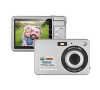 HUIOP Portable Digital Camera 1080P Video Camcorder 48MP Anti-Shake 8X Zoom 2.7 Inch LCD Screen Smile Face Detection Built-in Lithium Battery with Carry Bag