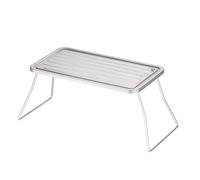 HUIOP Portable Outdoor Folding Camping Grill Titanium BBQ Grill Grate Ultralight Mini Table for Camping Hiking Picnic Barbecue,Camping BBQ Grill
