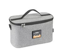 HUIOP Portable Oven 12V Car Food Warmer Personal Mini Oven with Digital Display Temperature Preset 8L Electric Car Heating Lunch Box for Road Trip Camping Picnic On The Go Office, Food Heating Bag