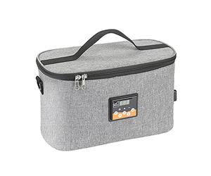 HUIOP Portable Oven 12V Car Food Warmer Personal Mini Oven with Digital Display Temperature Preset 8L Electric Car Heating Lunch Box for Road Trip Camping Picnic On The Go Office, Food Heating Bag