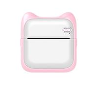 HUIOP Portable Pocket-size Printer Wireless BT Thermal Printer Simple Operation Support Photo Notes Errors Text Memo Printing Pink,Printer