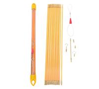 HUIOP Professional 26FT Fiberglass Wire Puller Kit with 6 Accessories, Ideal for Installing Cables and Wires in Homes and Offices (Diameter 4mm 26FT 50cm 16pcs)