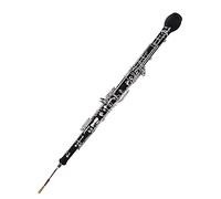 HUIOP Professional English Horn Alto Oboe F Key Synthetic Wood Body Silver-plated Keys Woodwind Instrument with Reed Gloves Cleaning Cloth Case Carry Mini Screwdriver,oboe F,oboe
