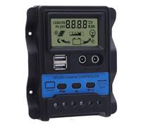 HUIOP PWM Solar Controller Large LCD Display USB Output Solar Panel Regulator for 12V 24V System Capability (80A)