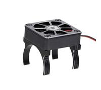 HUIOP RC Motor Heatsink Cooling Fan with 2 Clips and Adapter Cable for 540 550 Series Brushed Motor Compatible with RC Car Hsp Redcat trax4-4 Axial Scx10