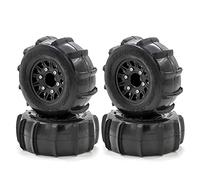 HUIOP RC Paddle Tires Off Road Snow Sand Paddle Tires 4pcs Replacement for 1/10 Short-Course Truck 727 K1 RC Car,Tires for RC CAR