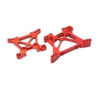 HUIOP RC Shock Tower Aluminum Alloy High Strength for Slash Improve Performance Front Rear 1 Set (Red)