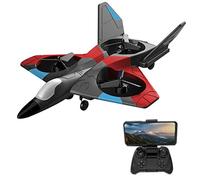 HUIOP Remote Control Airplane with Camera 4K 2.4GHz Remote Control Plane Gliding Aircraft Flight Toys for Adults Kids Boys Gyroscope Stabilization with LED Lights Headless Mode One Key Return,4K Airpl