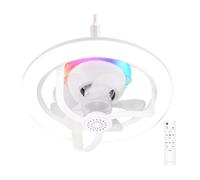 HUIOP Remote Control Led Fan Light,50W LED Fan Light with Remote Control E27 Moving Head RGB Ceiling Fan Lamp Aromatherapy Colorful Bedroom Dimming Night Lights Fragrance Fan Lamp 360° Shaking Heads