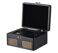 HUIOP Retro CD Player Multifunctional Tray-type BT Player Audio Turntables USB Drive Playback Portable CD Player with Remote Control Built-in 2 Speakers Rechargeable Wireless Music Streaming for Home