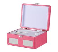HUIOP Retro CD Player Multifunctional Tray-type BT Player Audio Turntables USB Drive Playback Portable CD Player with Remote Control Built-in 2 Speakers Rechargeable Wireless Music Streaming for Home