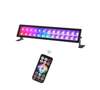 HUIOP Rgb Uv Led Black Light,48W 72LEDs RGB Light UV Black Light Wall Washer UV Light Bar Wash Light Stage Lights for Gallery Church Wedding Birthday Party Stage Lighting