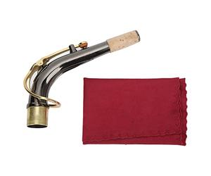 HUIOP Sax Bend Neck - High Resonance and Superior Airflow, Tone and Intonation, Fine Workmanship, Beautiful Appearance, Stable and Sturdy, Sound and Rich Tones, Cleaning Cloths
