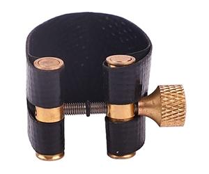 HUIOP Saxophone Ligature Fastener, Adjustable Screw, Works Well for Rubber Mouthpieces, Composite Leather, Uniform Sound, Smoothly and Delicate Appearance, Wonderful Replacement for (Tenor)