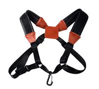 HUIOP Saxophone Strap Sax Shoulder Strap Adjustable Padded Leather Strap for Soprano Baritone Saxophone
